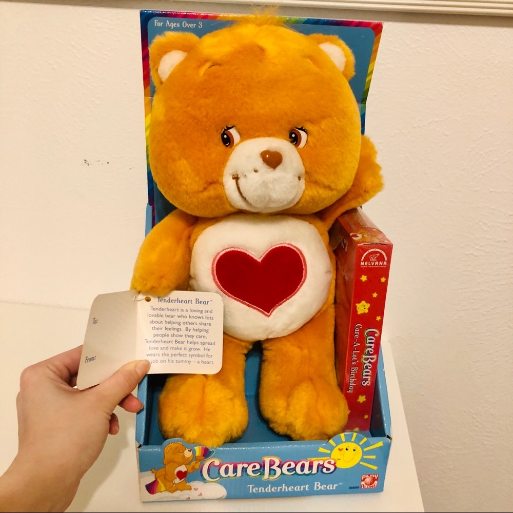 Care Bears Tenderheart Bear with VHS Set
